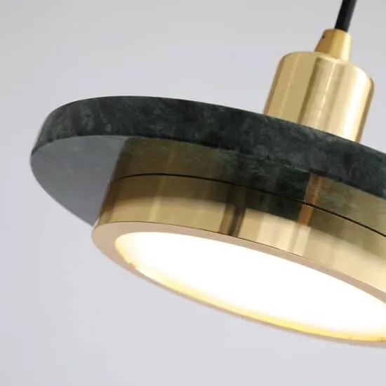 Freyja Marble Round Disk Pendant Light
