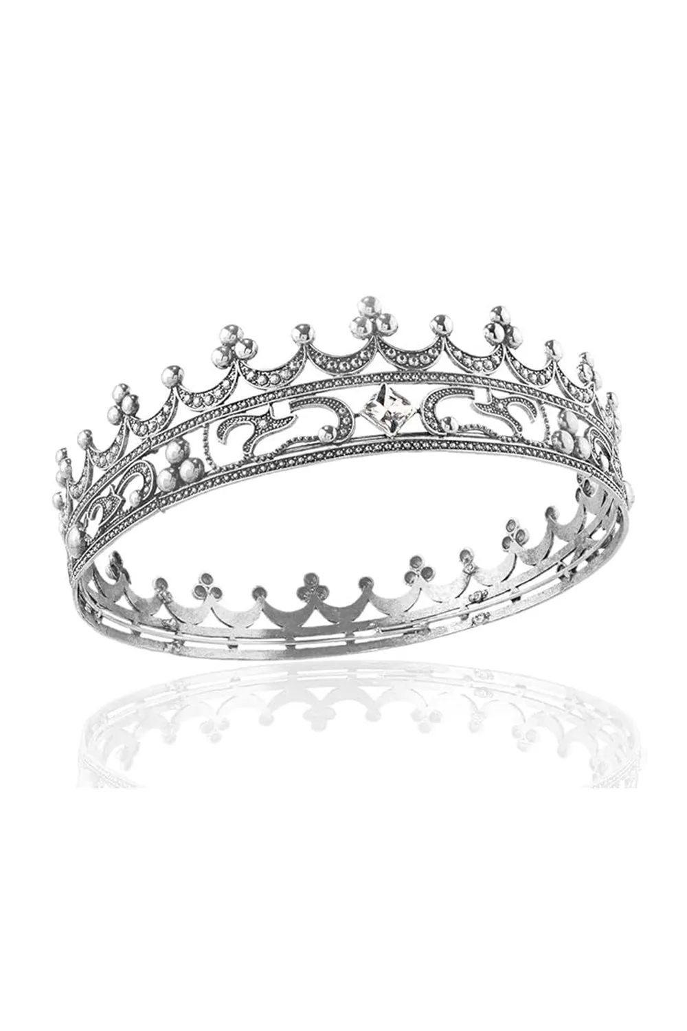 Full Crystal King Prom Tiara