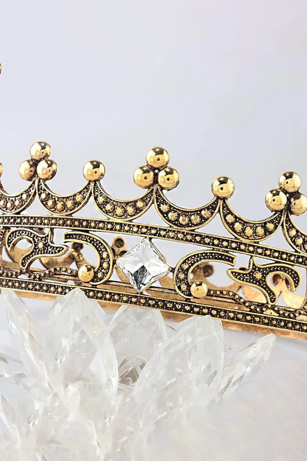 Full Crystal King Prom Tiara