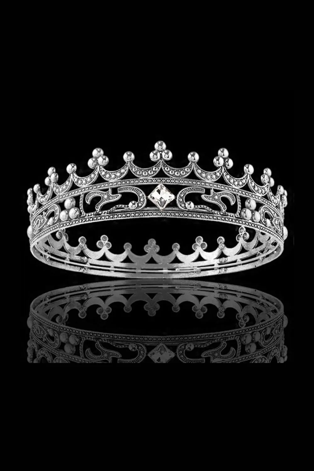 Full Crystal King Prom Tiara