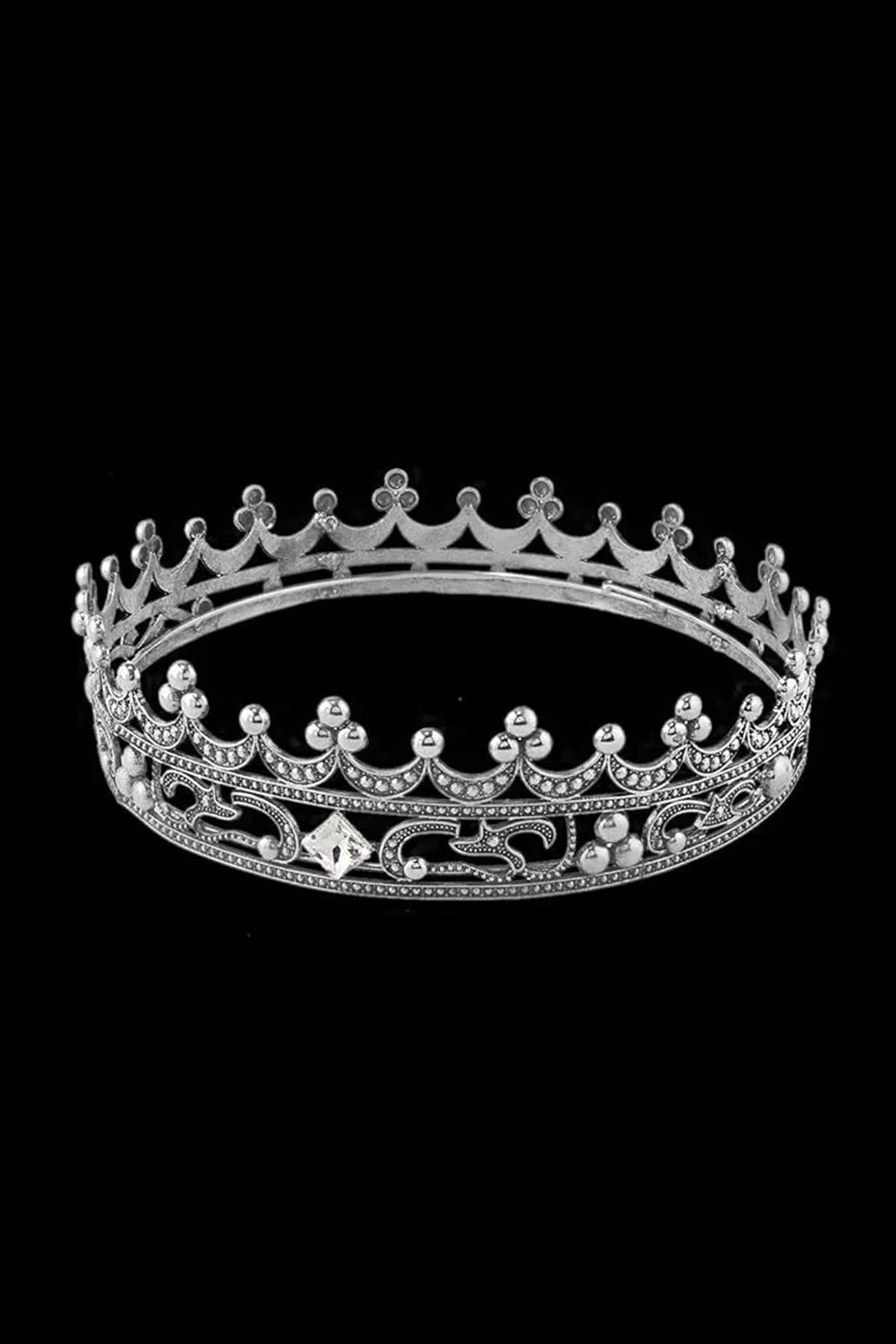 Full Crystal King Prom Tiara