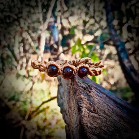Garnet beads bracelet