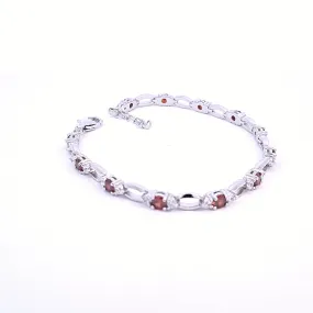 Garnet Red CZ bracelet 36125