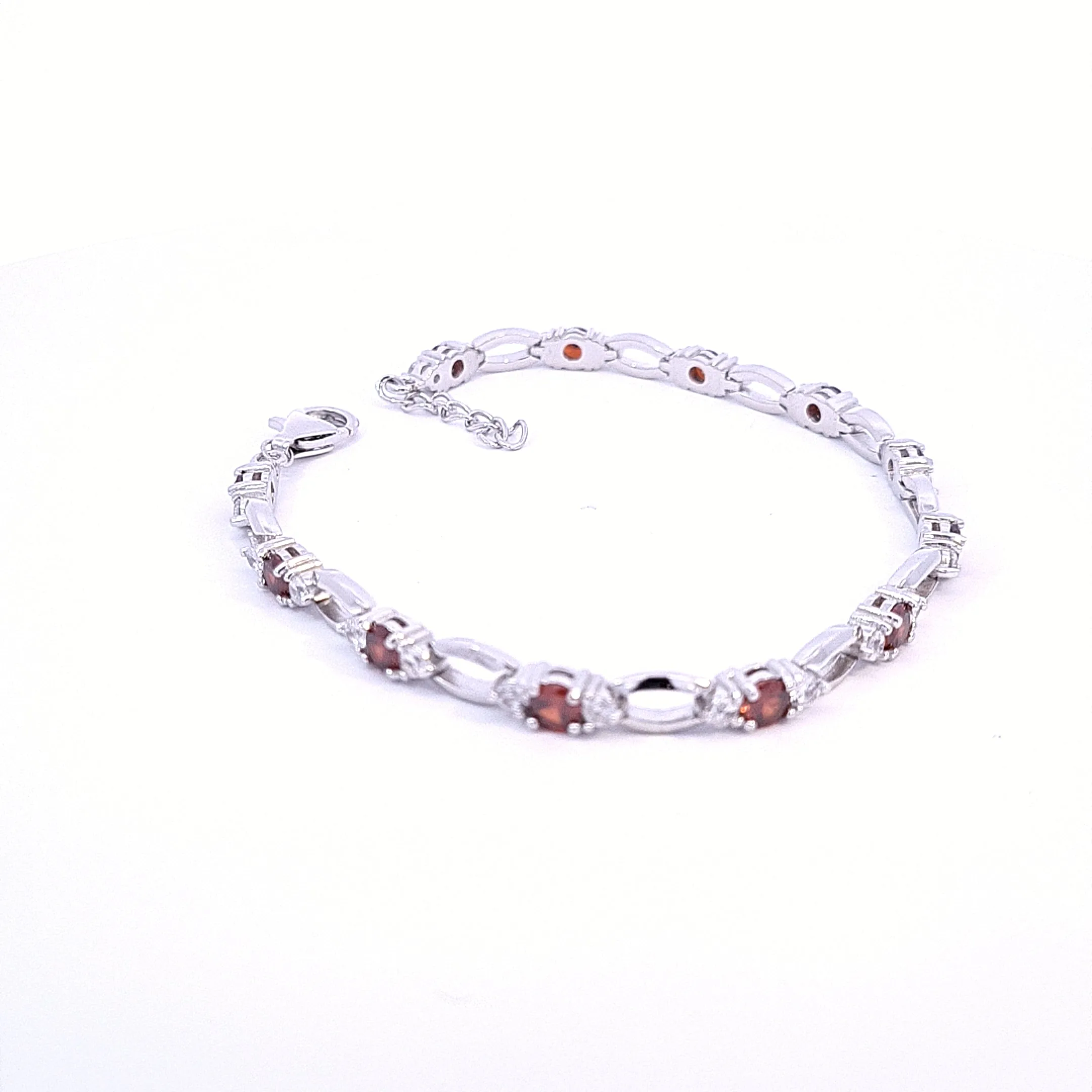 Garnet Red CZ bracelet 36125