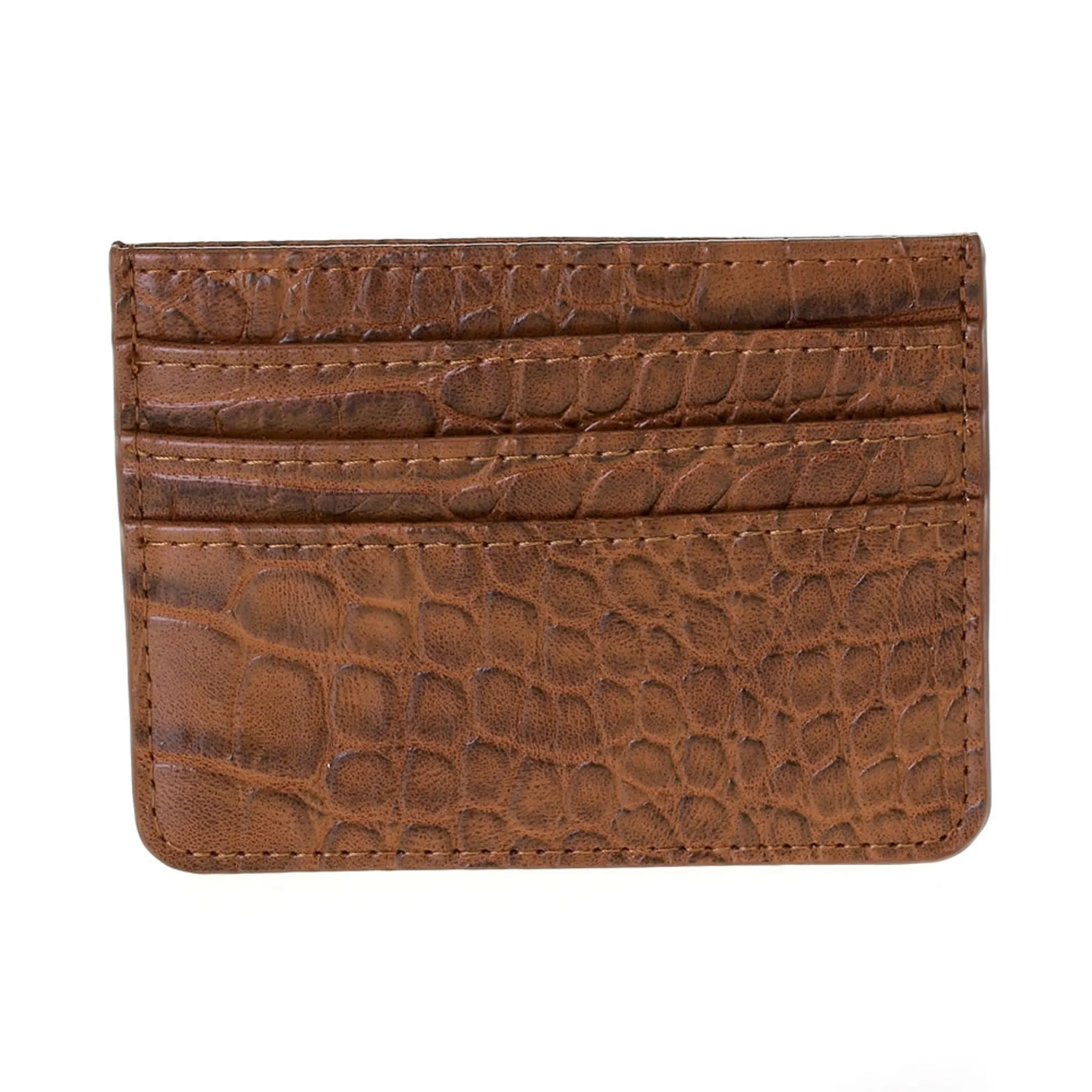 GC1076 Tiara Crocodile Skin Slim Cardholder/Wallet