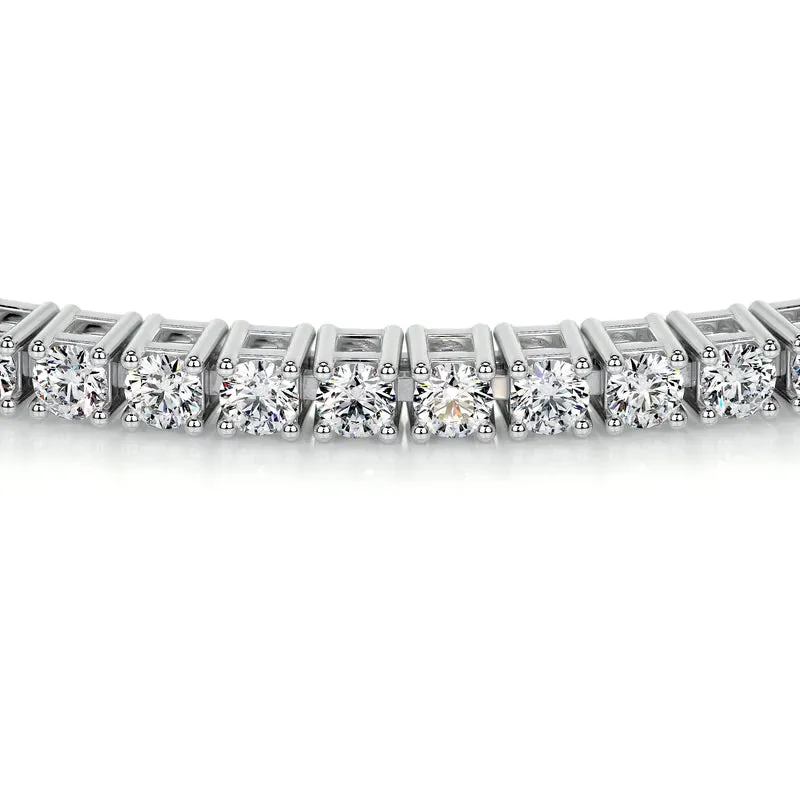 Genoveva 3MM 4 Prong Round Moissanite Tennis Bracelet