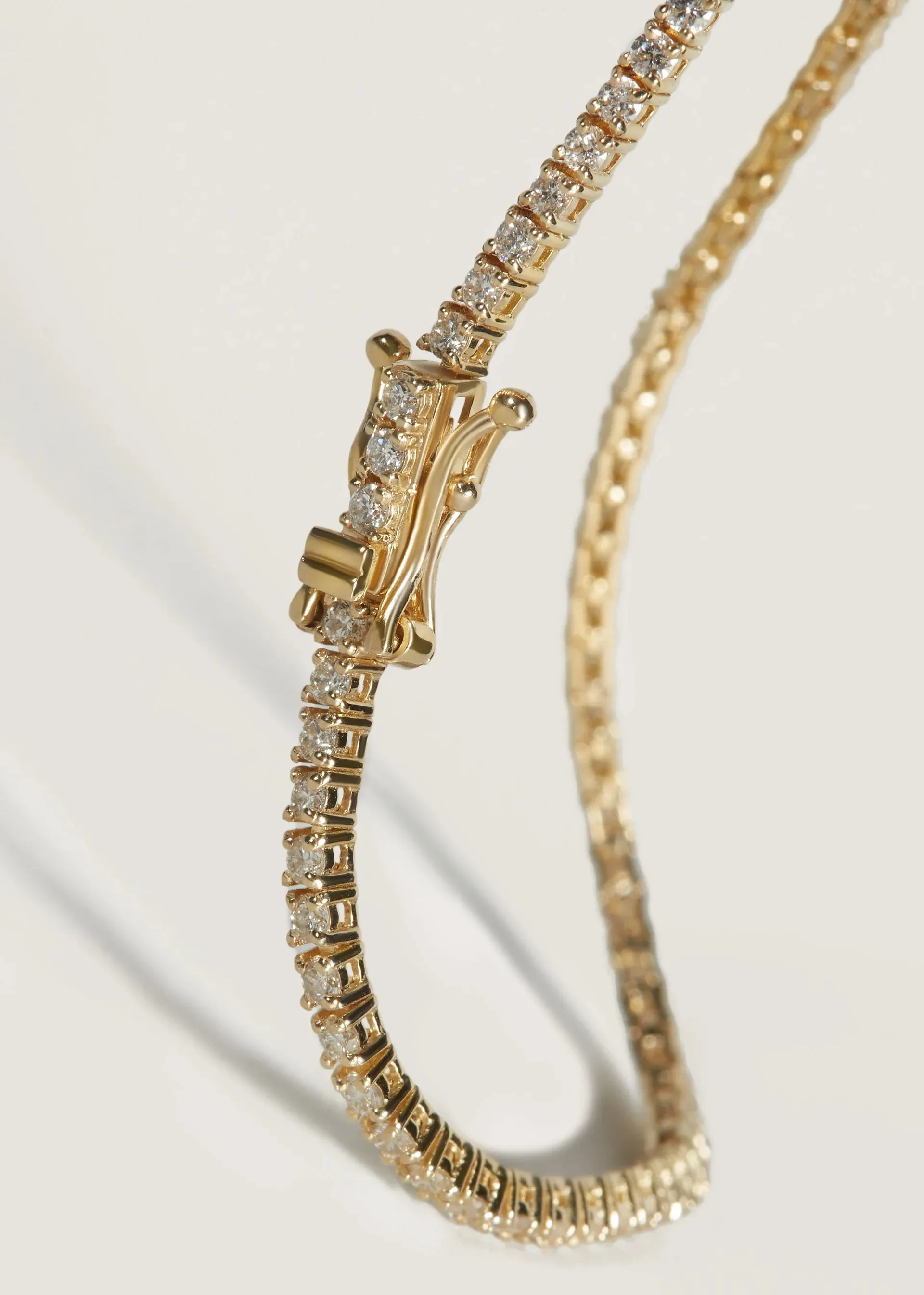 Genoveva 3MM 4 Prong Round Moissanite Tennis Bracelet