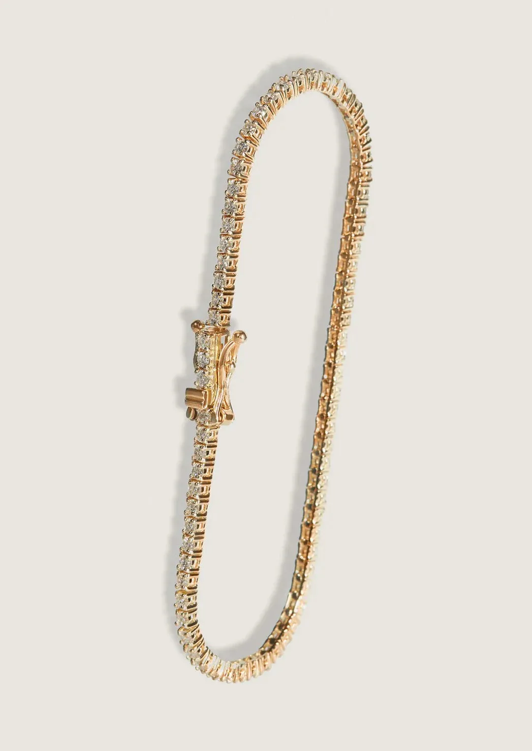 Genoveva 3MM 4 Prong Round Moissanite Tennis Bracelet