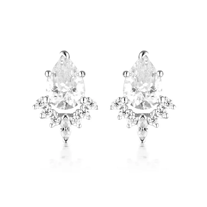 Georgini Iconic Bride Penelope Silver Earring