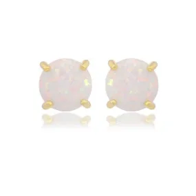 Georgini Opal Glow Stud Earrings - Gold