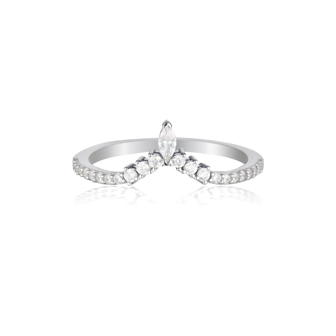 Georgini Rock Star Tiara Silver Ring - 5