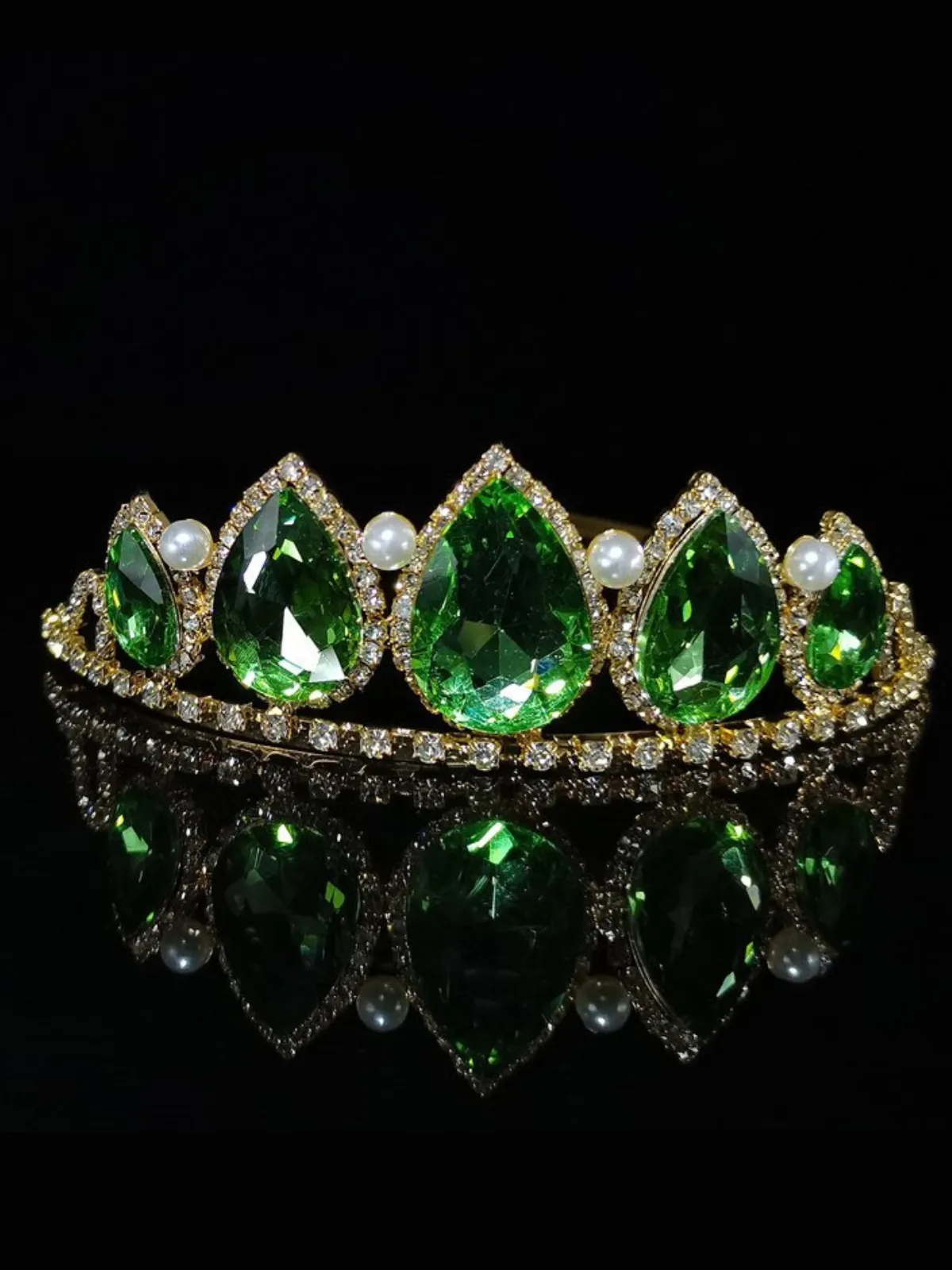 Girls Frog Princess Pearl and Jewel Tiara