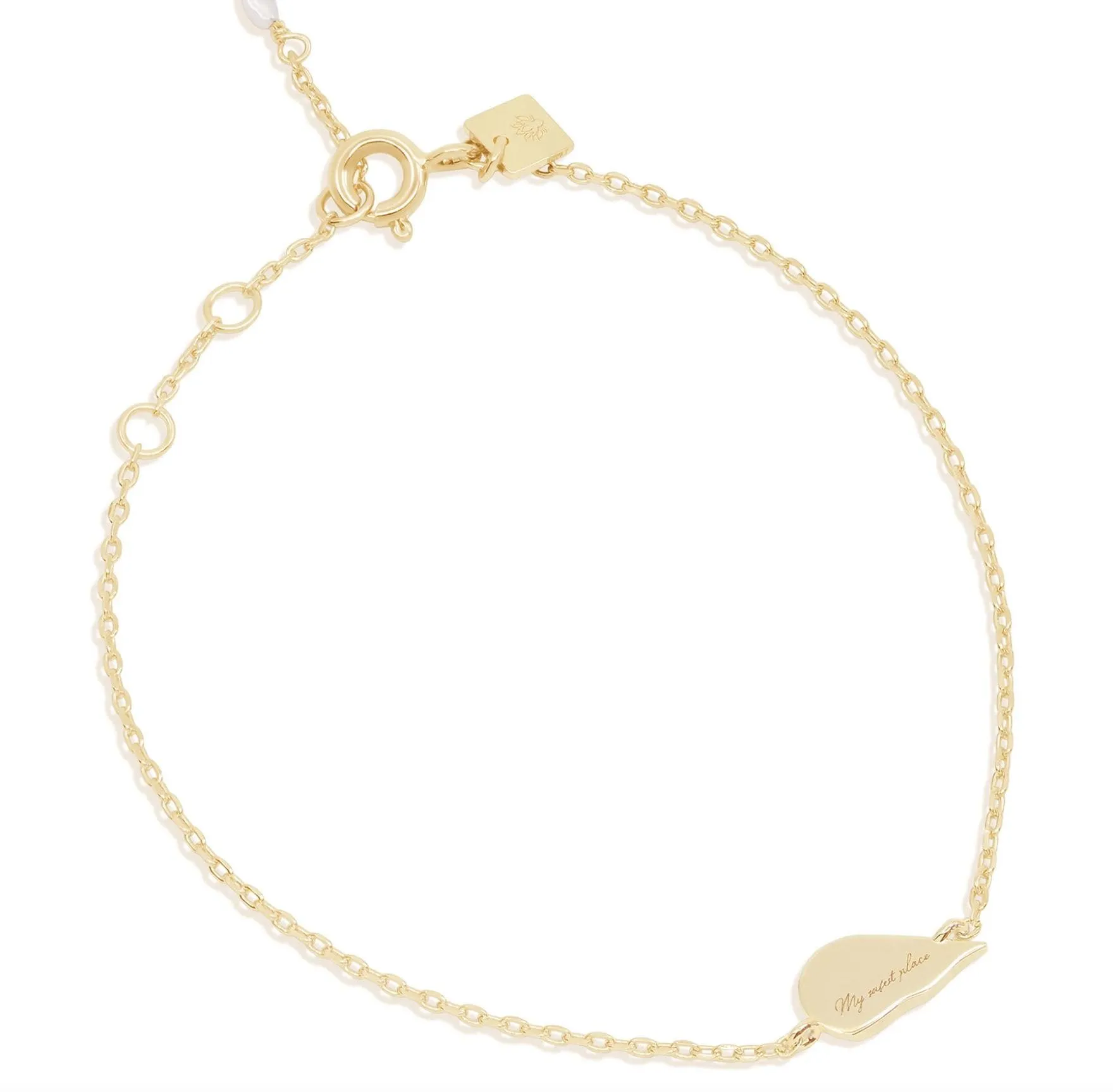 Gold My Safest Place Bracelet