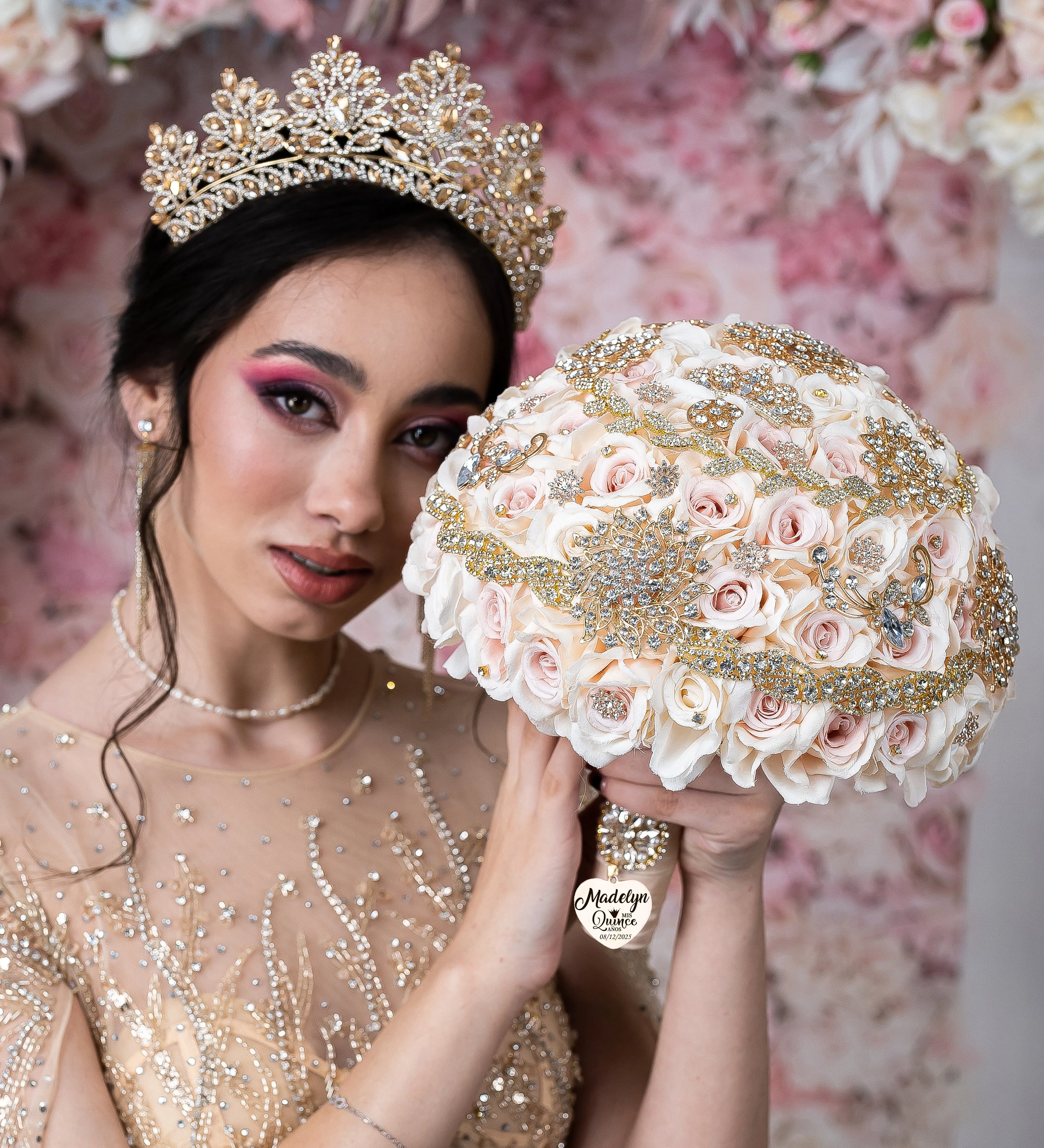 Gold Quinceanera Tiara