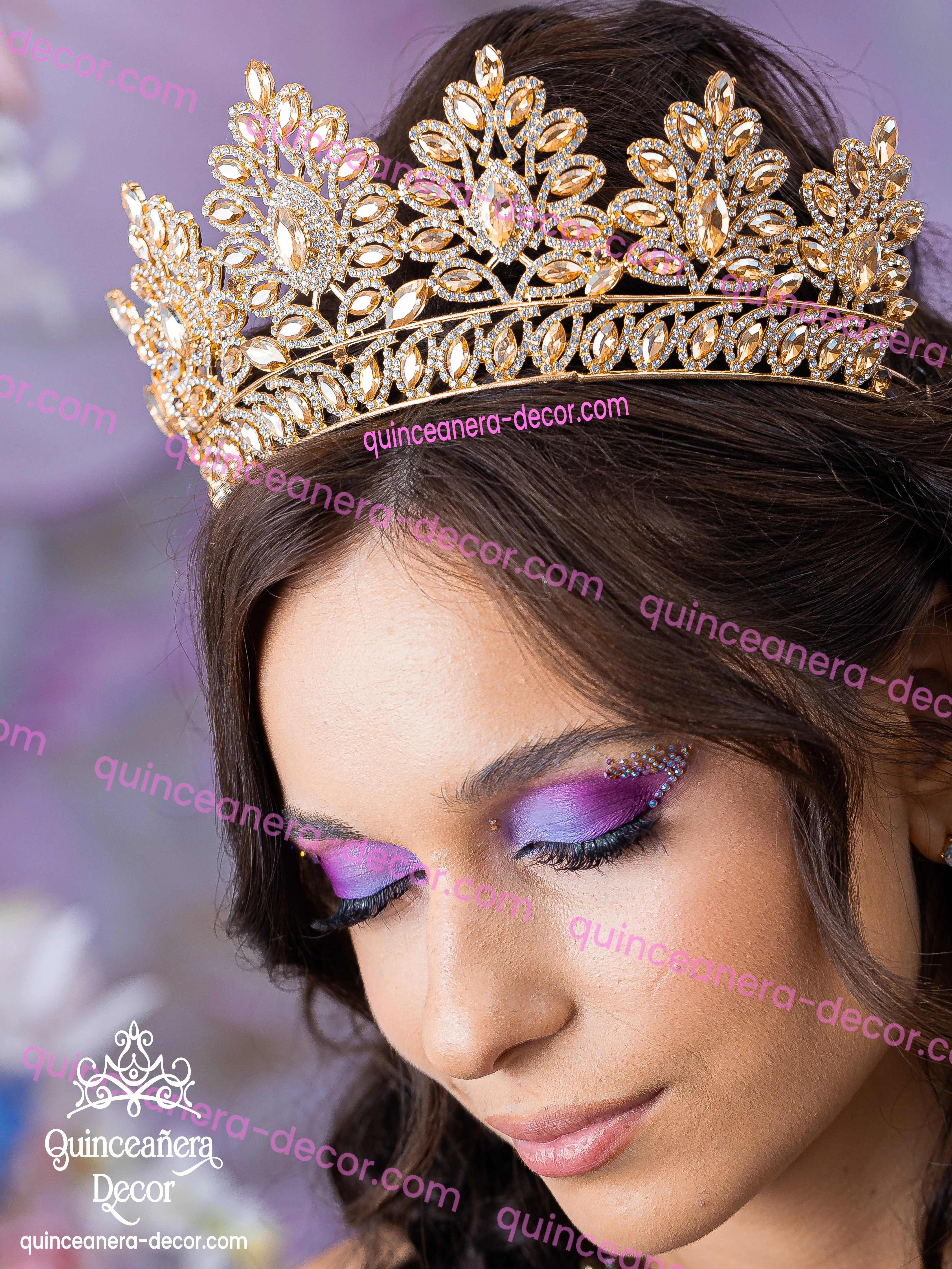 Gold Quinceanera Tiara