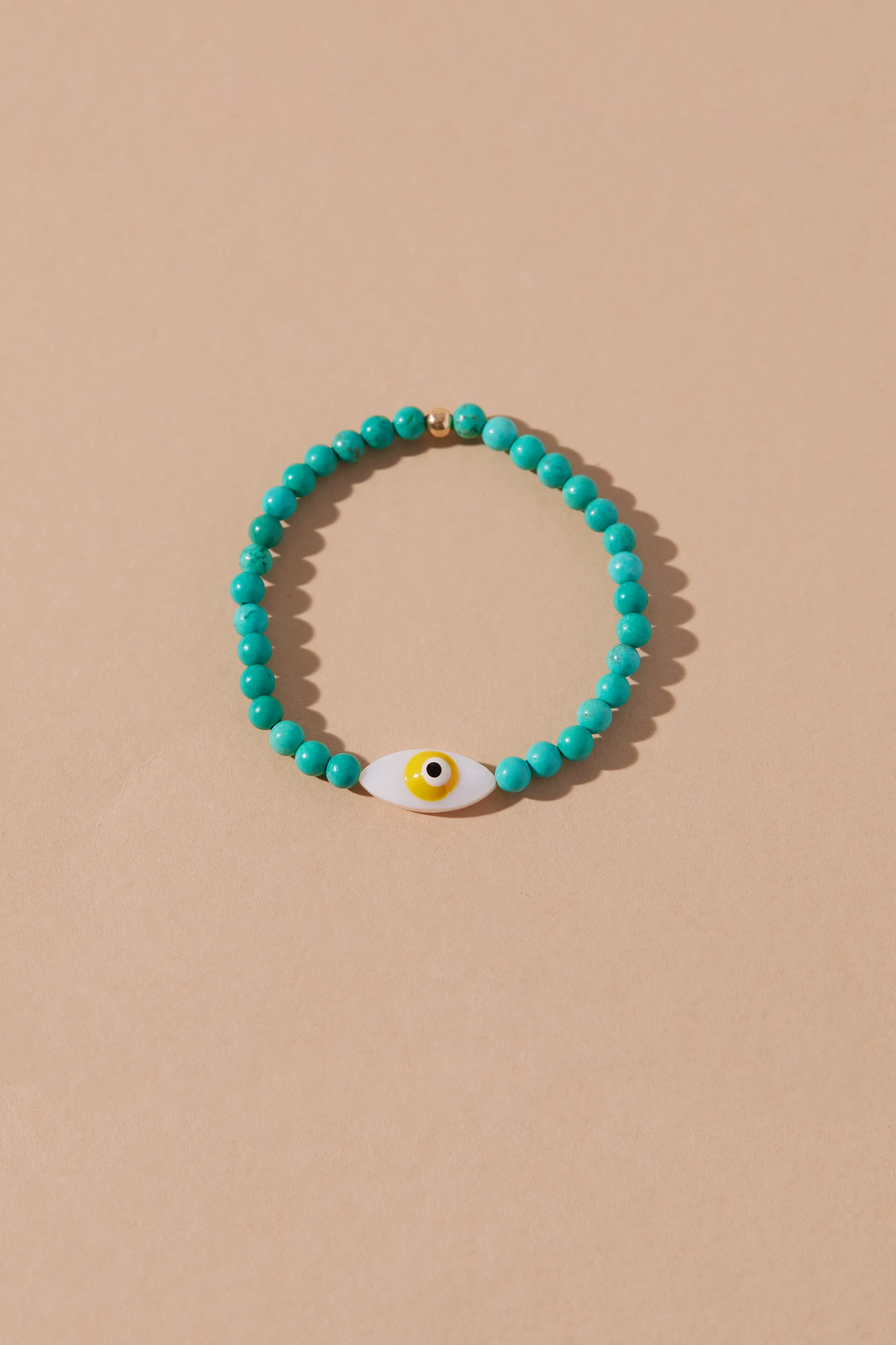 GOOD VIBES EVIL EYE CHILDREN'S BEADED BRACELET