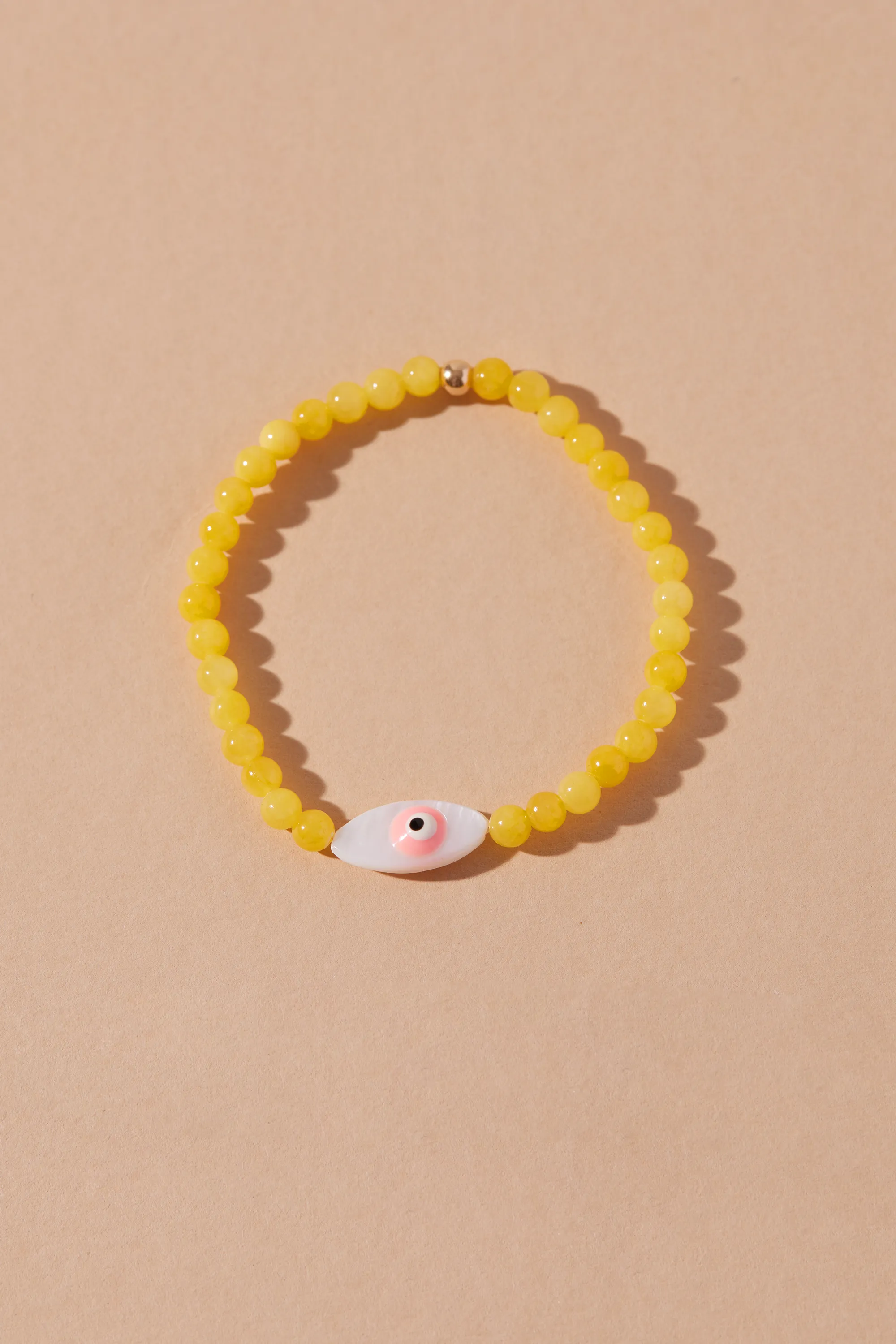 GOOD VIBES EVIL EYE CHILDREN'S BEADED BRACELET