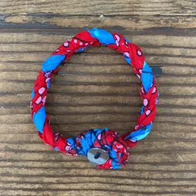 Hanami Bandana Bracelet Red/Blue