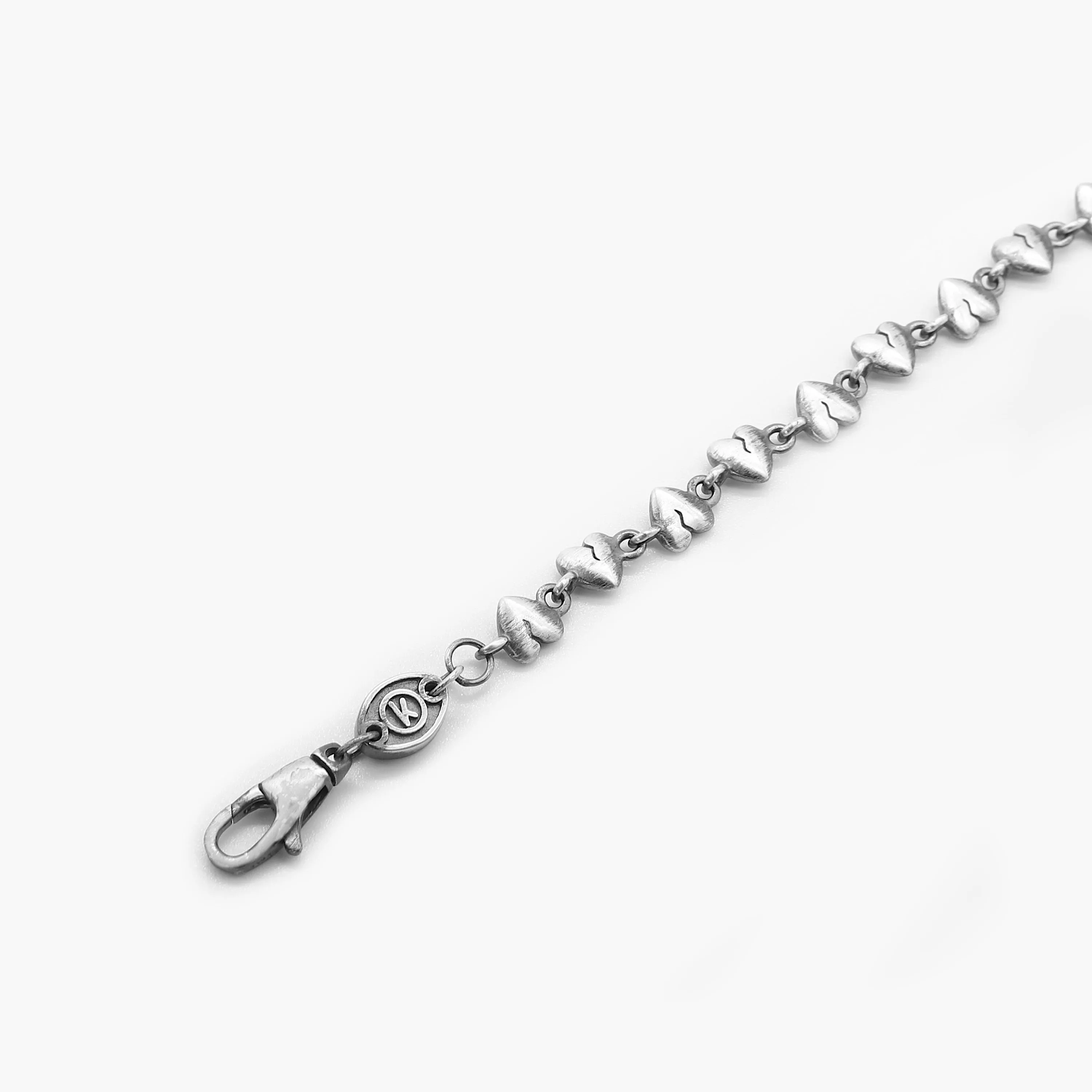 Heartbreak Sterling Silver Chain Bracelet