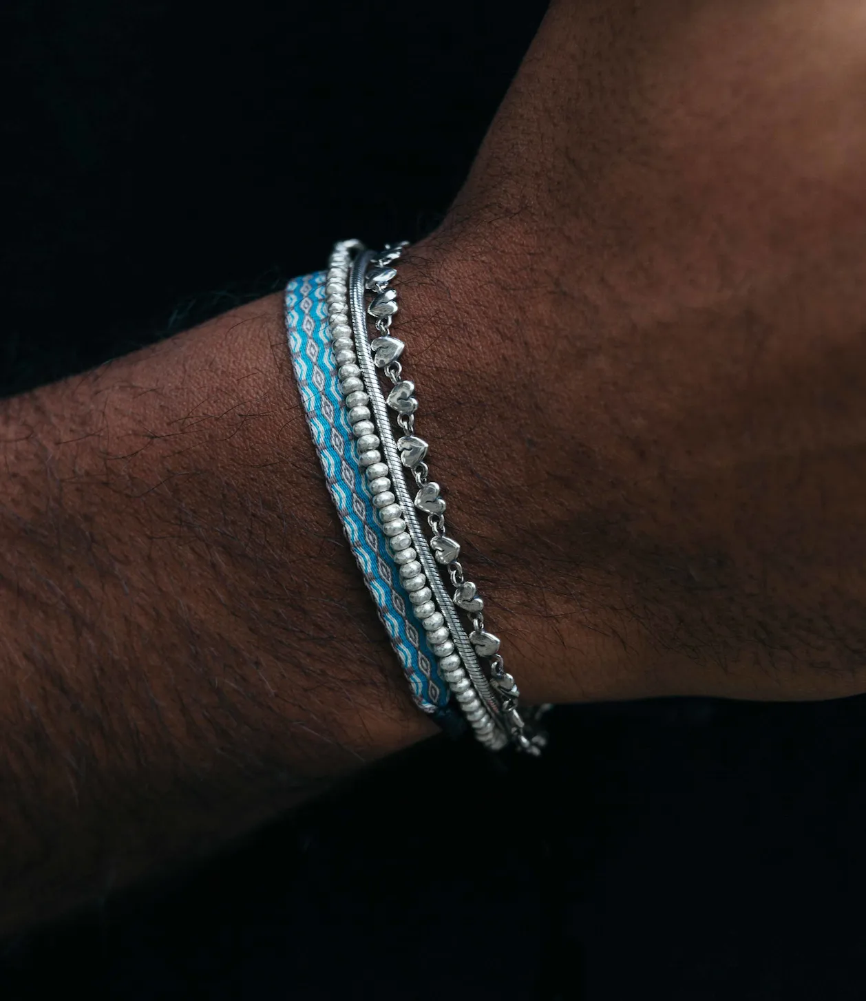 Heartbreak Sterling Silver Chain Bracelet