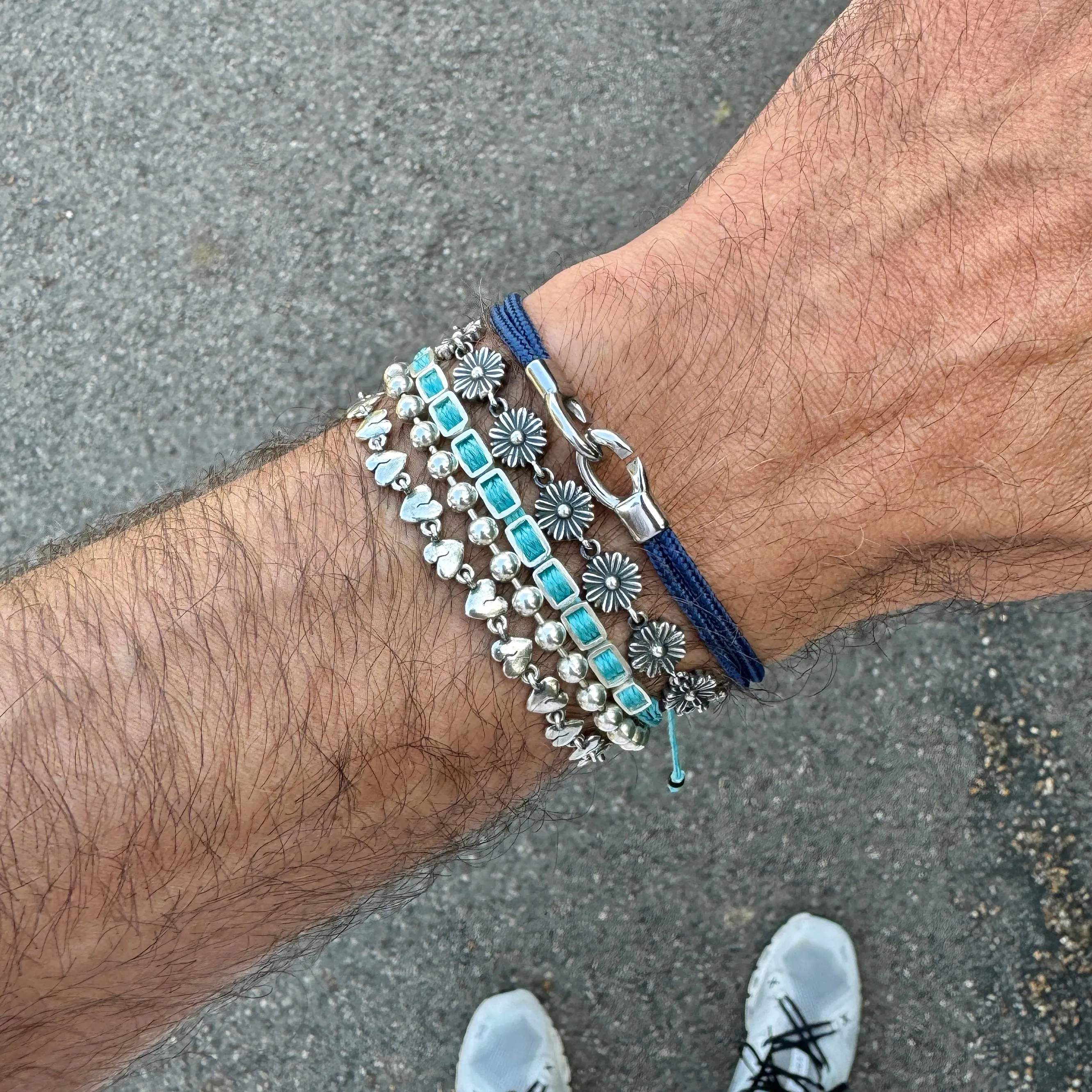 Heartbreak Sterling Silver Chain Bracelet