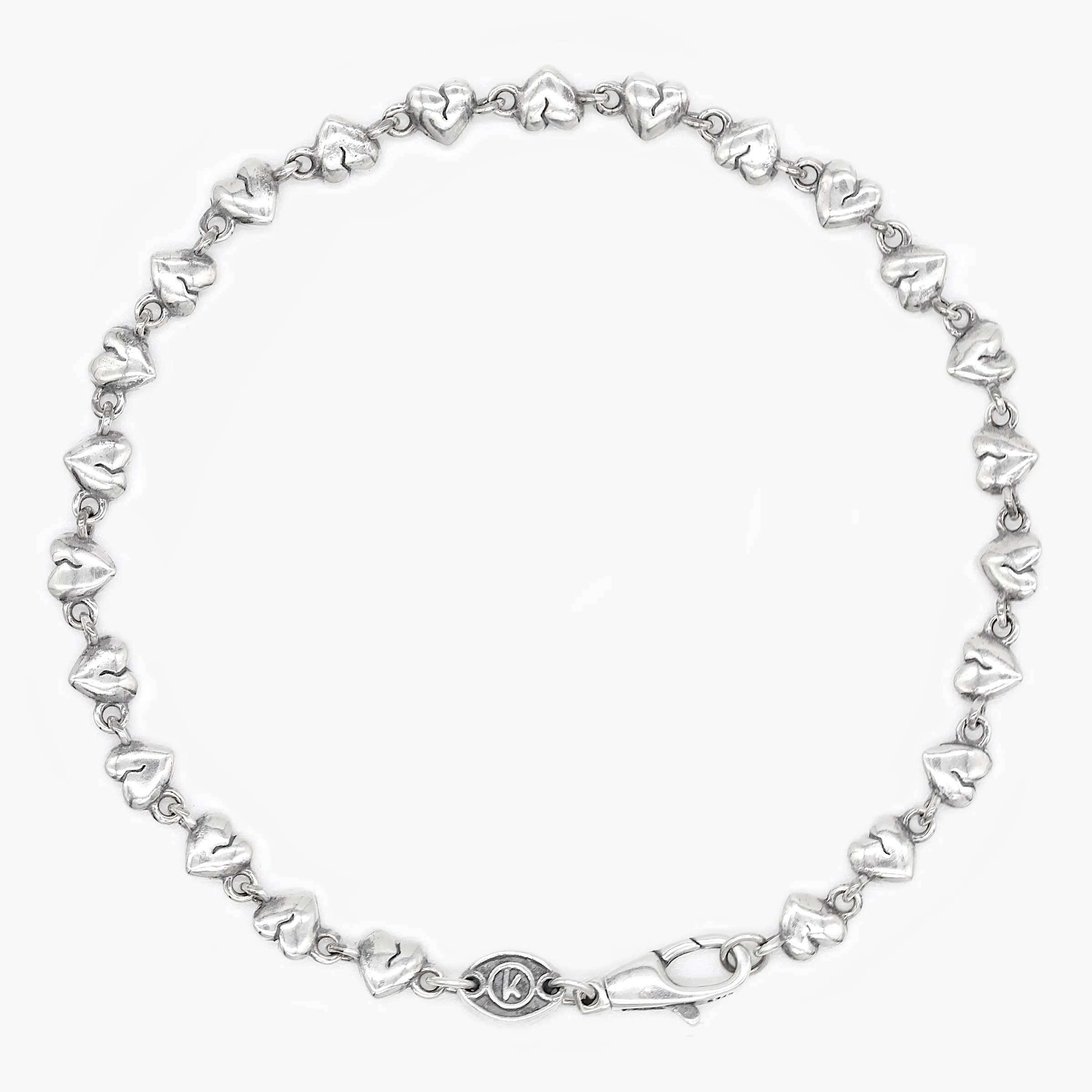 Heartbreak Sterling Silver Chain Bracelet