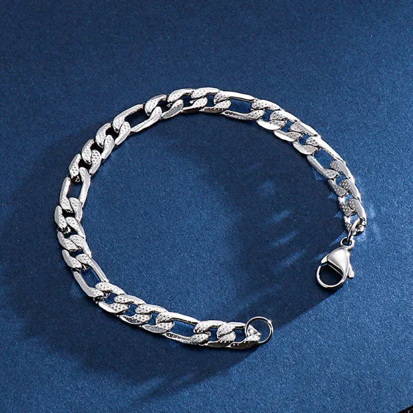 Hip Hop Stainless Steel Bracelet (Circumference 20.5cm) 嘻哈不銹鋼手鍊 (鍊長 20.5cm) KJBR16118