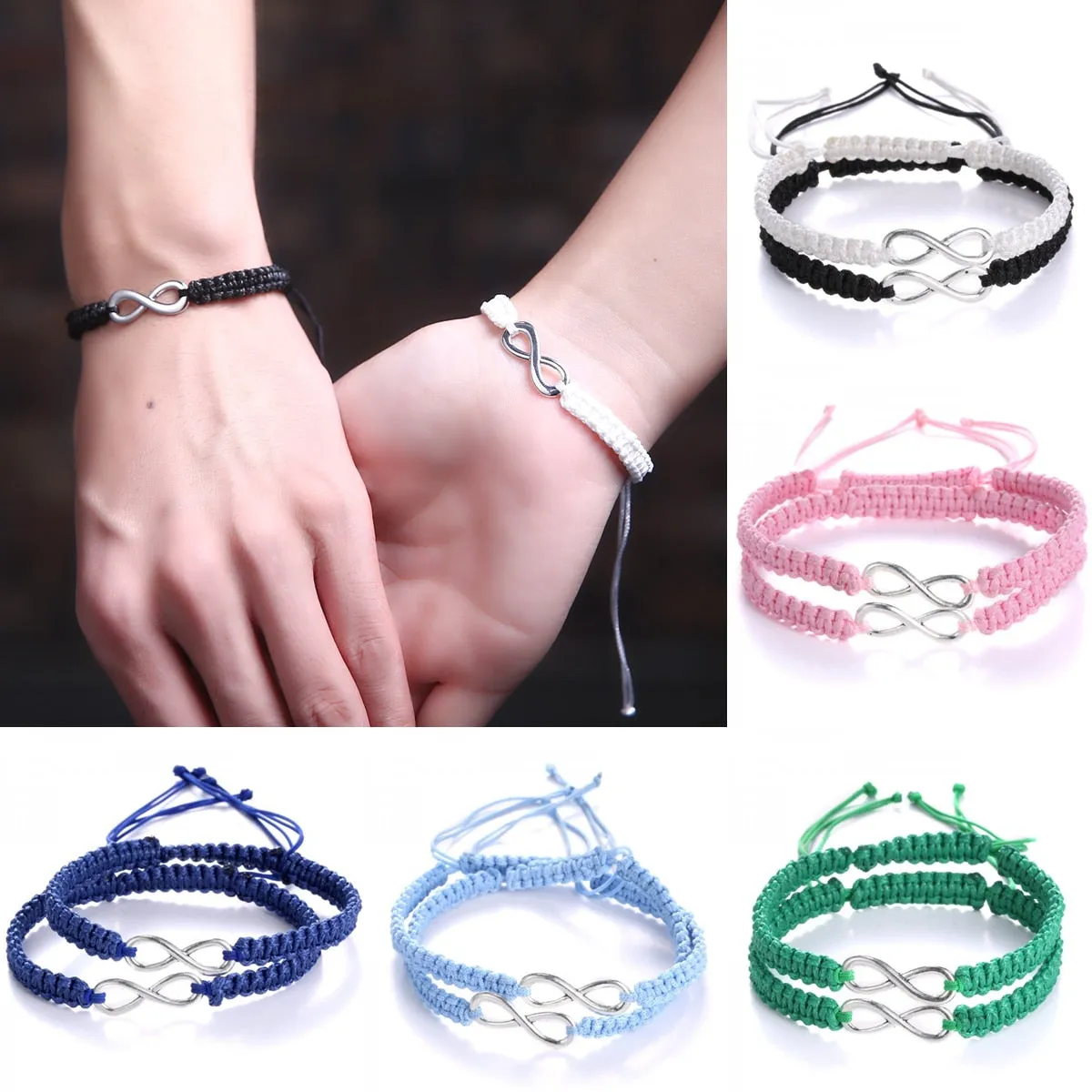 Infinity Charm Unisex Bracelet