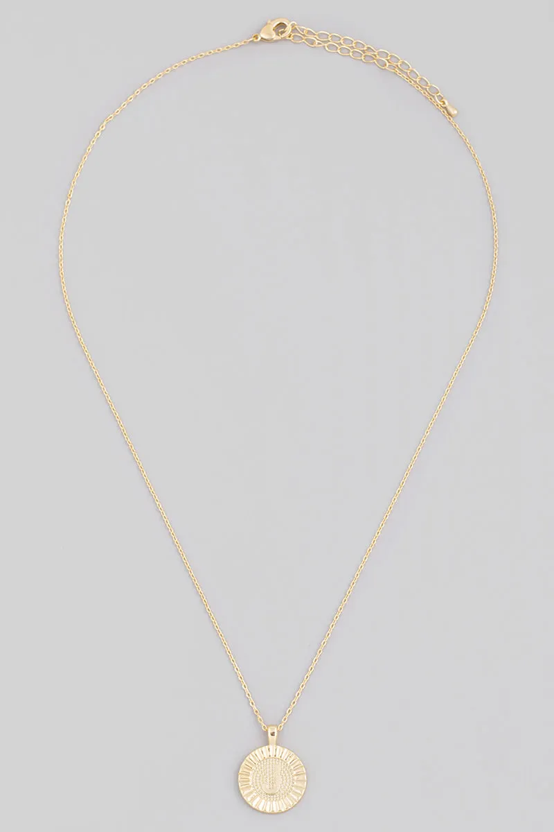Initial Coin Necklace A-Z