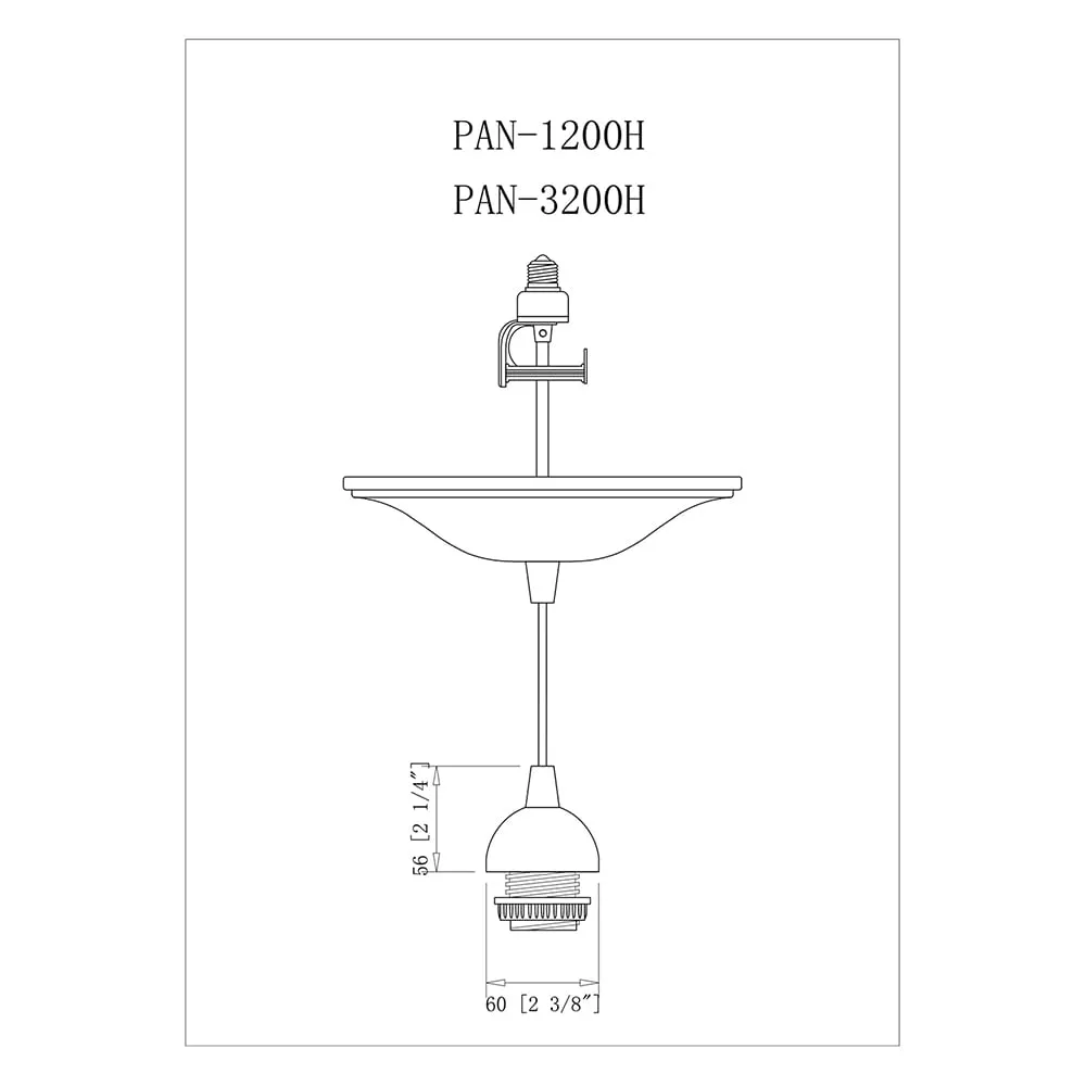 Instant Pendant Brushed Nickel Converter- Adapter Only