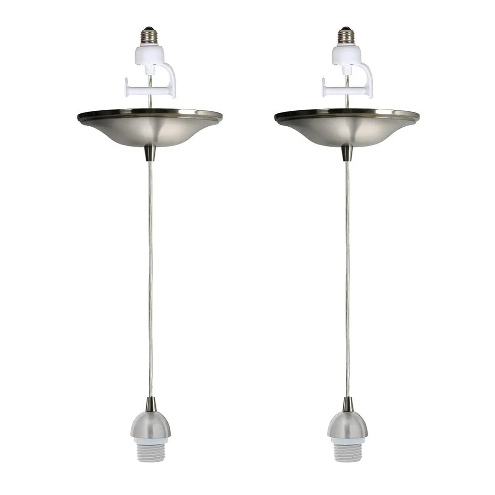 Instant Pendant Brushed Nickel Converter- Adapter Only