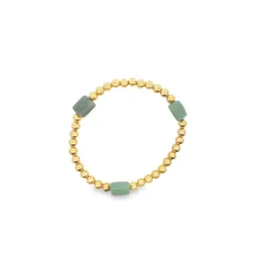 Jade Charm Round Beaded Bracelet