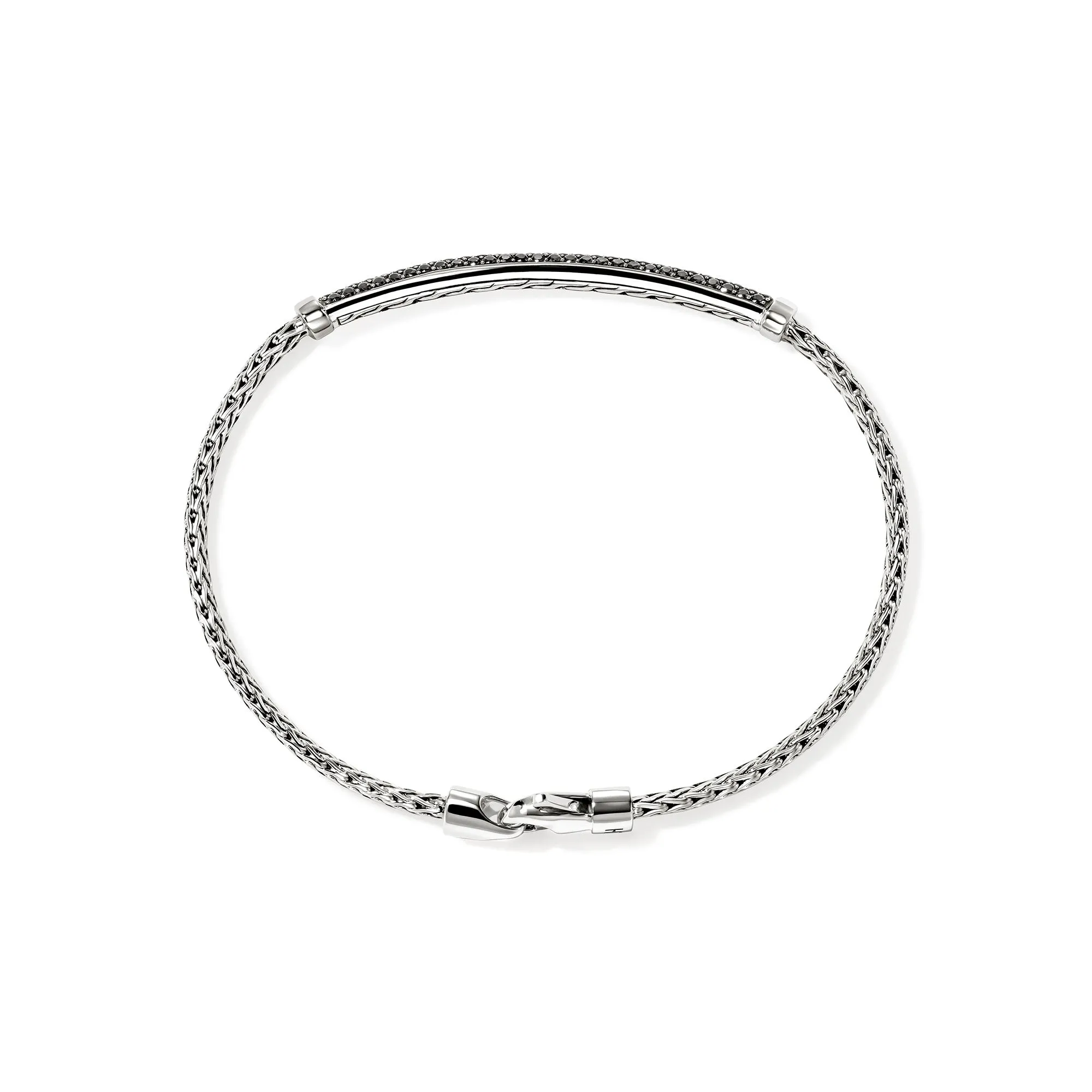 JH Essential Pavé Bracelet, Sterling Silver, Gemstones, 2.5MM