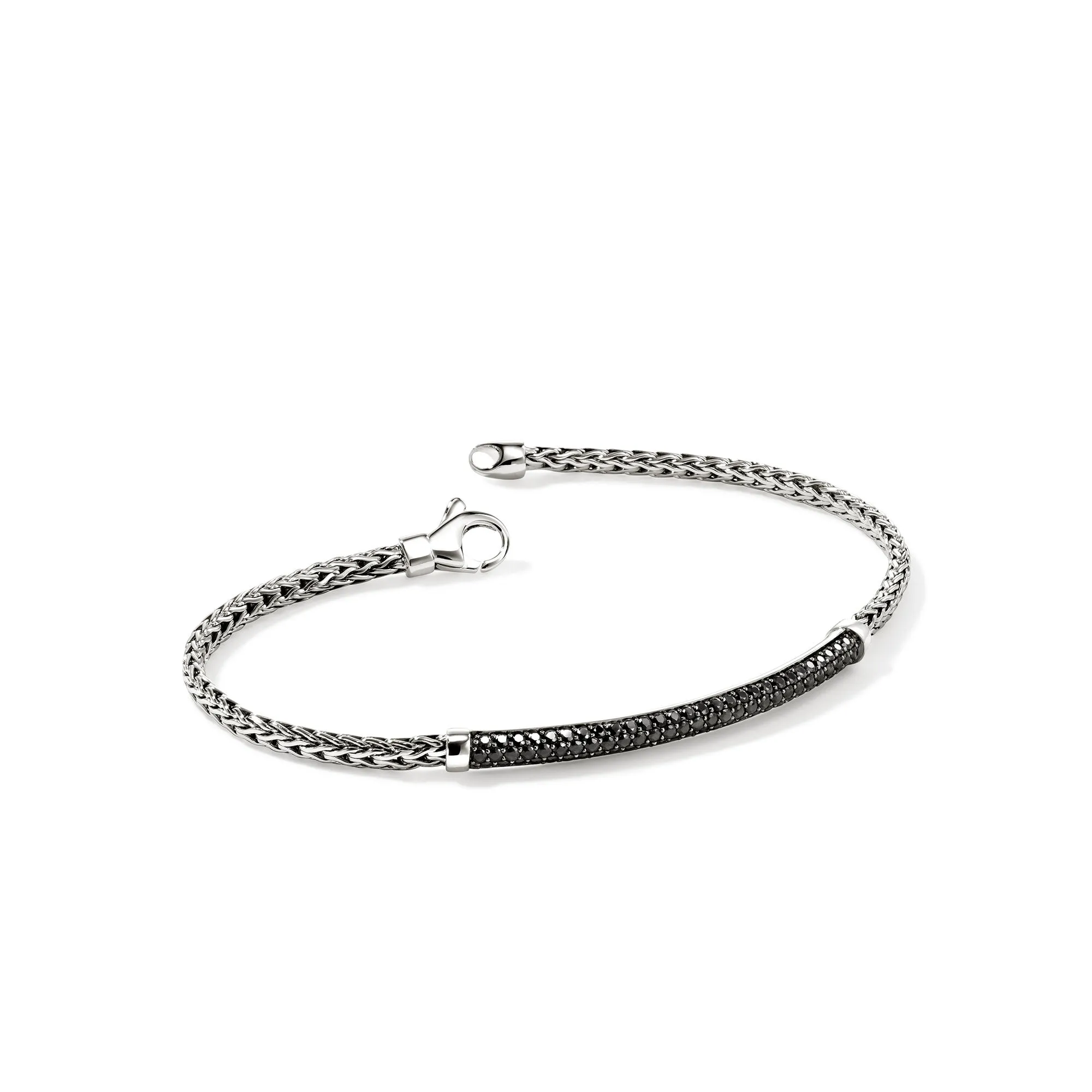 JH Essential Pavé Bracelet, Sterling Silver, Gemstones, 2.5MM