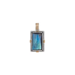 Konstantino Sterling and Gold Labradorite Pendant
