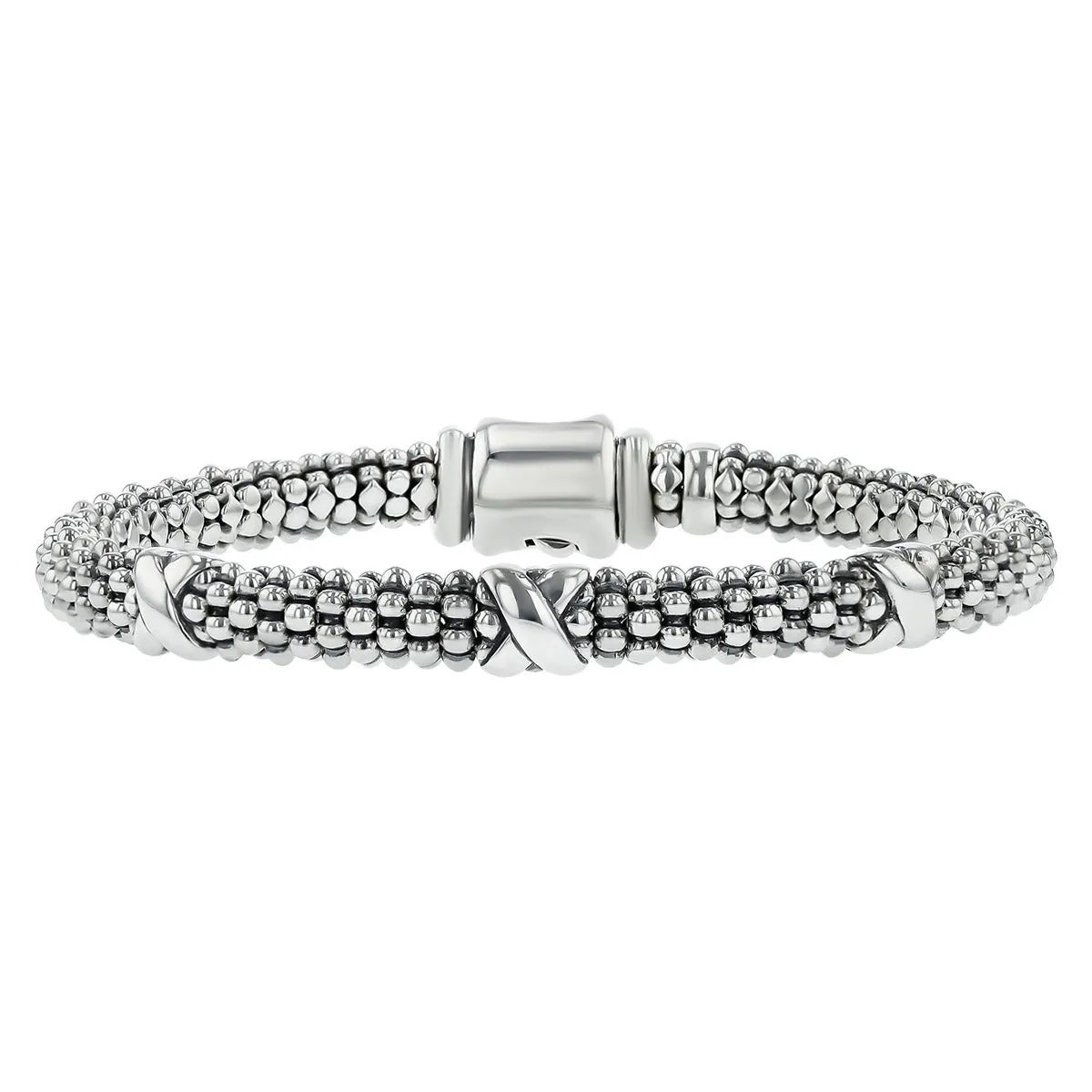 Lagos Three Station X Caviar Bracelet