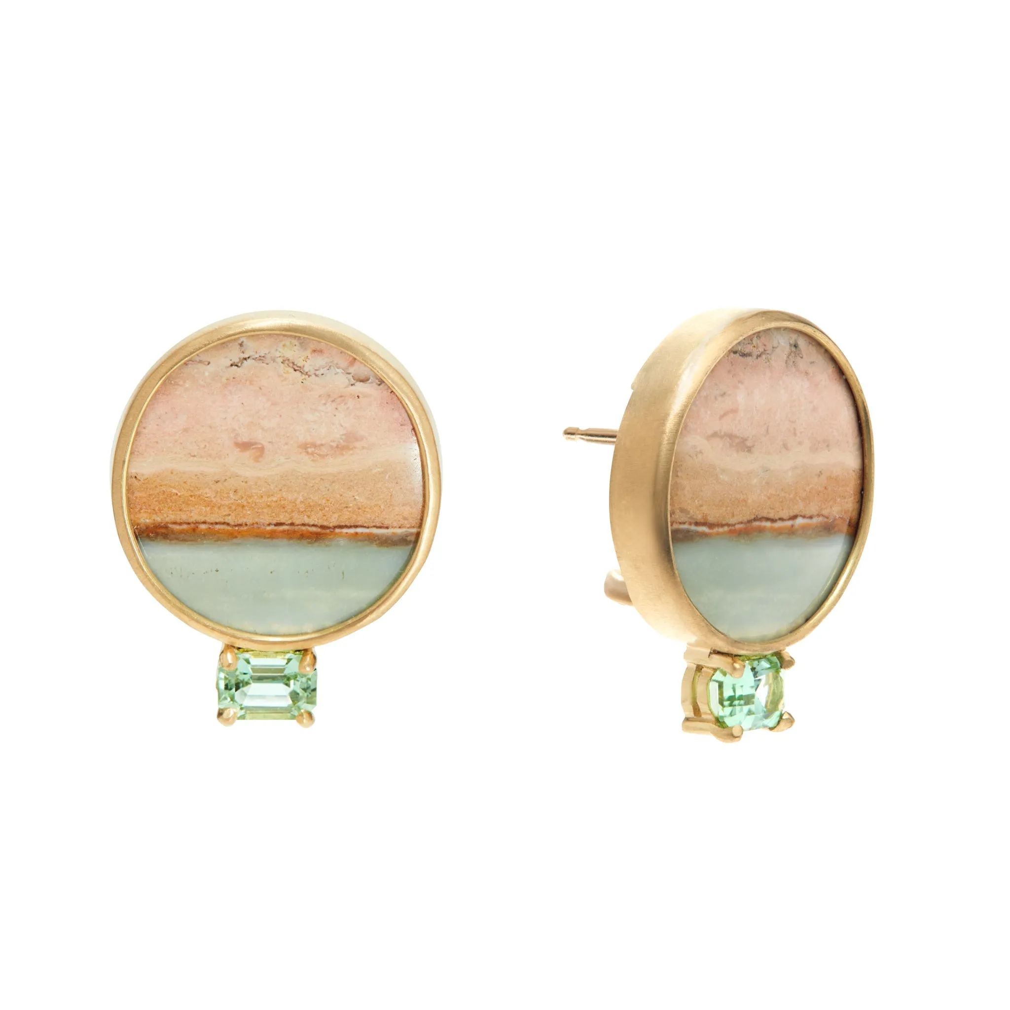 Landscape: Ocean, Tideline Large Earclips