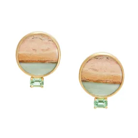 Landscape: Ocean, Tideline Large Earclips