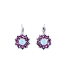 Large Rosette Leverback Earrings in "Cake Batter" *Custom*