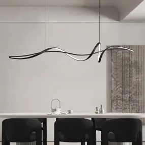 LED Simple Curvy G10 Modern Pendant Light