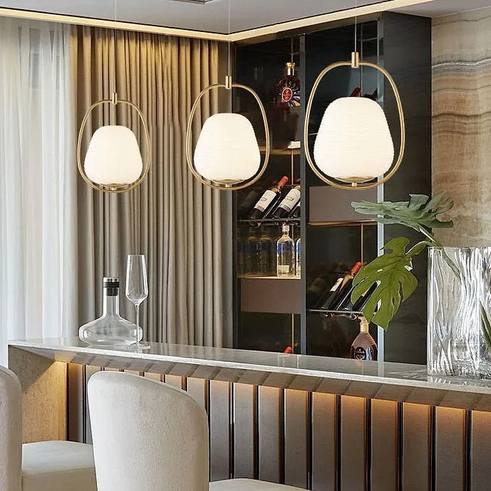 LED Simple Modern Glass Decorative Pendant Light