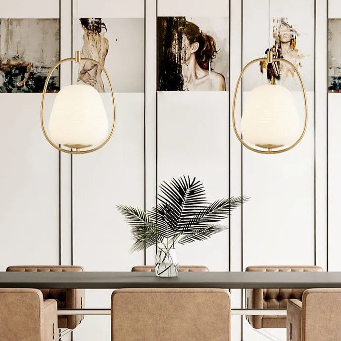 LED Simple Modern Glass Decorative Pendant Light