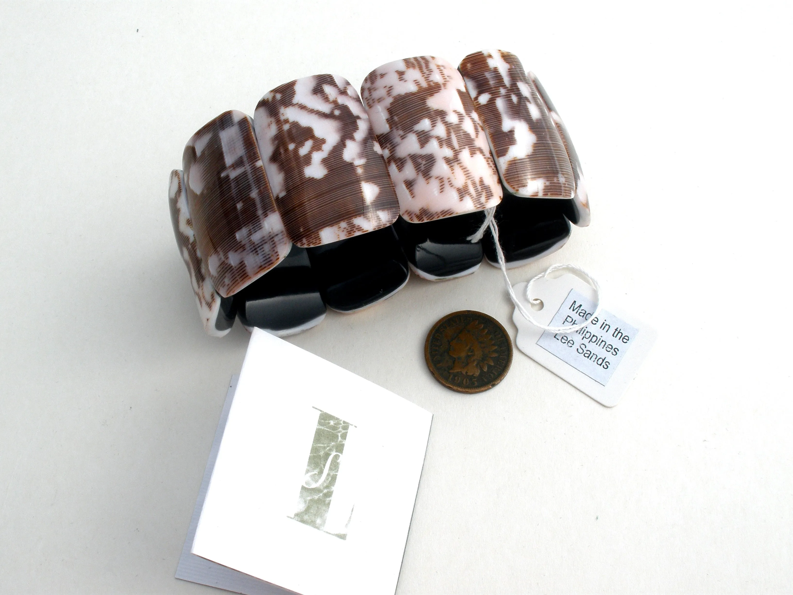 Lee Sands Wide Shell Bracelet