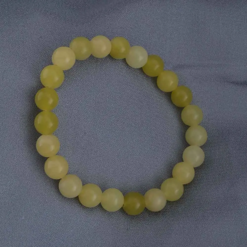 Lemon Jade Bead Bracelet