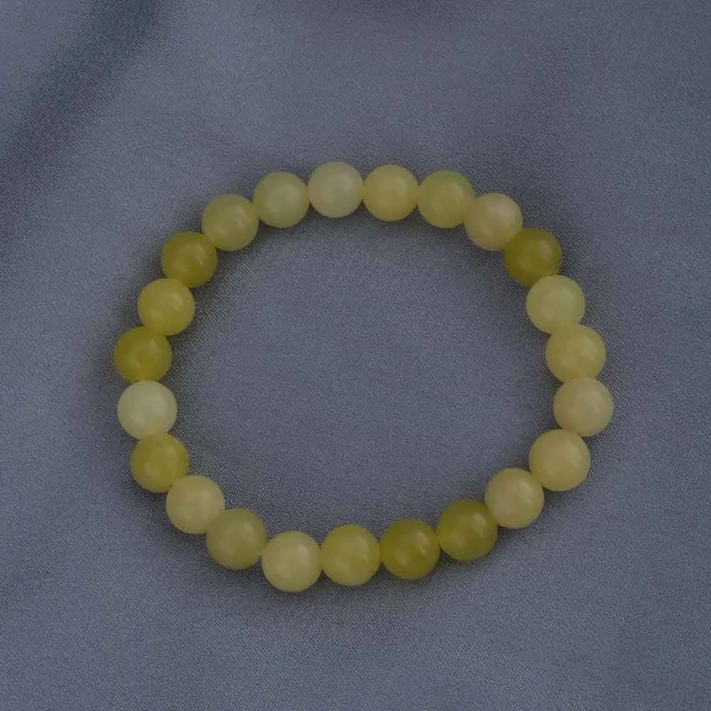 Lemon Jade Bead Bracelet