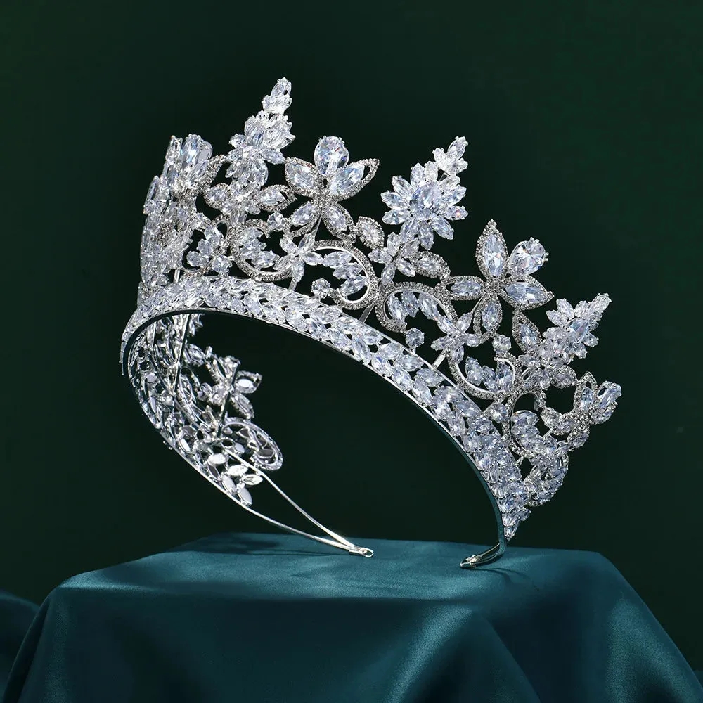 Luxury  Cubic Zirconia Crowns For Bride-or High End Mis Quince Headpiece