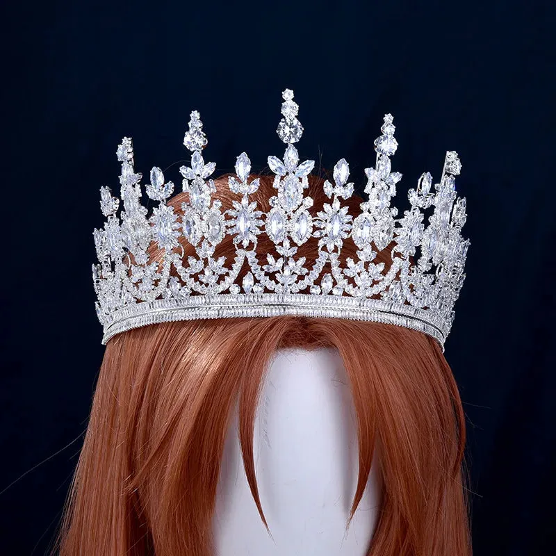 Luxury  Cubic Zirconia Crowns For Bride-or High End Mis Quince Headpiece