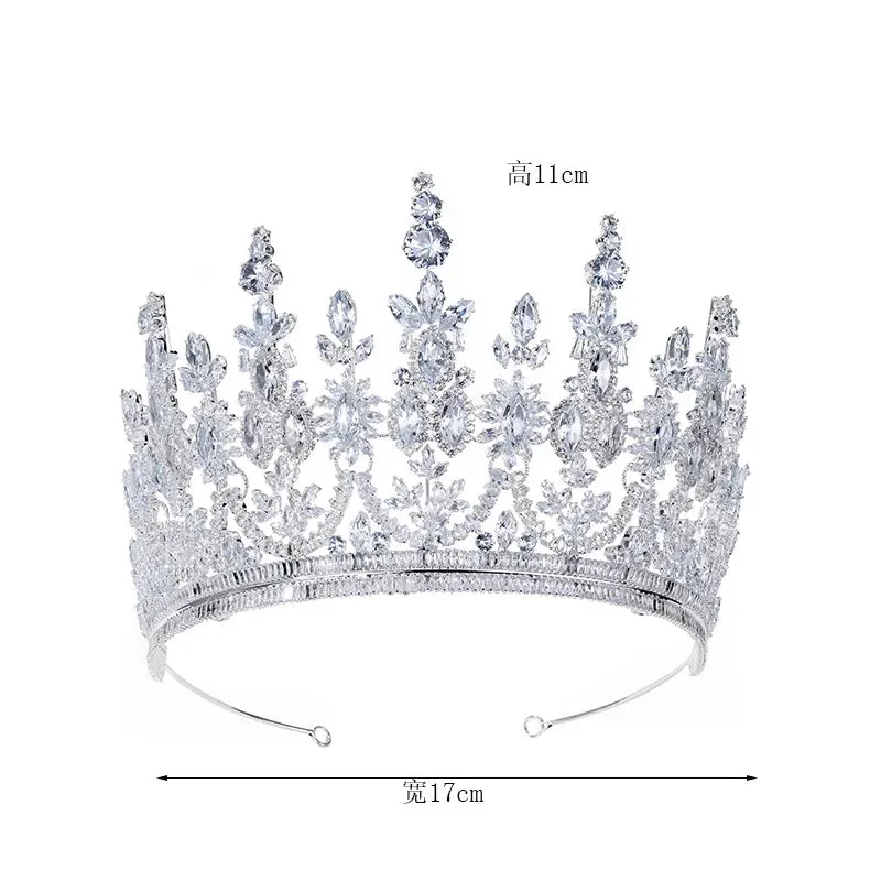 Luxury  Cubic Zirconia Crowns For Bride-or High End Mis Quince Headpiece
