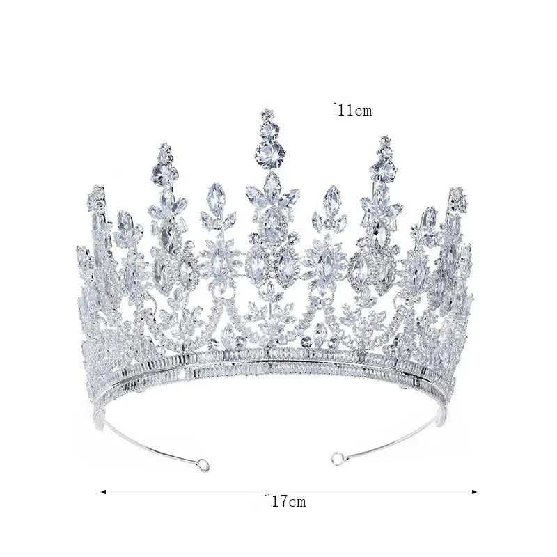 Luxury  Cubic Zirconia Crowns For Bride-or High End Mis Quince Headpiece