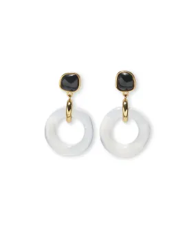 Madeira Glass Earrings in Mist